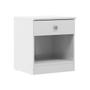 Imagem de Mesa de Cabeceira com 1 Gaveta 40x45cm London Branco 6500