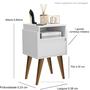 Imagem de Mesa de Cabeceira Debora Pés Palito Com Gaveta - Cores - Comprar moveis para sua casa