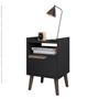 Imagem de Mesa De Cabeceira Estilo Retrô Luxo 1 Gaveta Para Quarto Gabriela ENVIA SOMENTE 04 UN