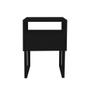 Imagem de Mesa de Cabeceira Lateral Nicho com Gaveteiro Square Preto Laca