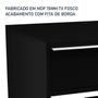 Imagem de Mesa de Cabeceira Lonova Quarto Design Industrial Aço e MDF com Gaveta Prata Preto