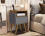 Imagem de Mesa de Cabeceira Luxo com 1 Gaveta Pés Palito Yasmim Plus - Cores - Comprar Moveis para sua Casa