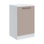 Imagem de Mesa de Cabeceira Modulada Requinte com 1 Porta - Branco Line/Duna Line