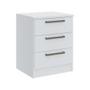 Imagem de Mesa de Cabeceira Modulada Requinte com 3 Gavetas - Branco Line