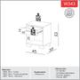 Imagem de Mesa de Cabeceira Nicho com Gaveta 100% MDF W343 Dalla Costa