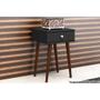 Imagem de Mesa de Cabeceira Solteiro RT3072 c/ 1 Gaveta Preto - Movelbento