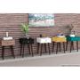 Imagem de Mesa de Cabeceira Solteiro RT3072 c/ 1 Gaveta Preto - Movelbento