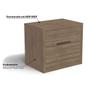 Imagem de Mesa de Cabeceira Solteiro S822 c/ 2 Gavetas Queen - Suede Freijó - Kappesberg