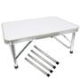 Imagem de Mesa de Camping Praia Dobrável 60x45 em Alumínio e Vira Maleta Importway IWMCD-6045