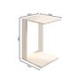 Imagem de Mesa de Canto Lateral Designer Branco P/ Quarto Moveis