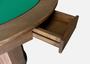 Imagem de Mesa de Carteado com Gavetas e Porta copos Vintage - 0,90x0,80 - Com xadrez