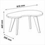 Imagem de Mesa de Centro 100% MDF Design Orgânica