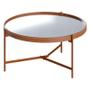 Imagem de Mesa de Centro Ambiente Aqua Pequena com Espelho Cobre - Imcal