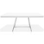 Imagem de Mesa de Centro Amsterdã Retangular em Aço e MDF Clean - Prata e Branca