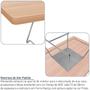 Imagem de Mesa de Centro Amsterdã Retangular em Aço e MDF Clean - Prata e Jade