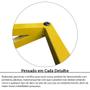 Imagem de Mesa De Centro Astana Retangular Para Sala Decor Madeira MDF Compacta Amarelo