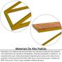Imagem de Mesa De Centro Astana Retangular Para Sala Decor Madeira MDF Compacta Amarelo