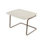 Imagem de Mesa De Centro Auxiliar 54x43 cm Base Aço Tubo Café - Bordinhon