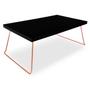 Imagem de Mesa de Centro Berlim Retangular em Aço e MDF Clean - Cobre e Preto