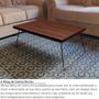Imagem de Mesa de Centro Berlim Retangular em Aço e MDF Clean - Preta e Villandry