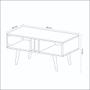 Imagem de Mesa de Centro com 2 Nichos MC2226 Tecnomobili