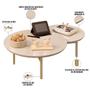 Imagem de Mesa de Centro Decorativa Sala de Estar 103cm Industrial Chloe D05 Off White - Lyam Decor