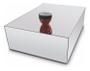 Imagem de Mesa De Centro Espelhada Para Sala Decorativa 120X60 Cm Com Rodas Altura 20 Cm Premium