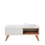 Imagem de Mesa de Centro Jeri com 2 Nichos - Off White/Freijó