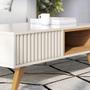 Imagem de Mesa de Centro Jeri Com Nicho Interno Off White/ Freijó - Colibri