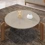 Imagem de Mesa de Centro Lizz Off White com Cedro - Moveis Casa D