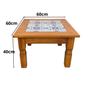 Imagem de Mesa de Centro Madeira com Ladrilho Hidráulico 60 x 60 Sudeste Rústico