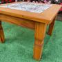 Imagem de Mesa de Centro Madeira com Ladrilho Hidráulico 60 x 60 Sudeste Rústico