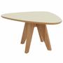 Imagem de Mesa de Centro Organic TB613 Média Tampo cor Off White e Pés cor Freijo 65 cm - 69484