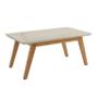 Imagem de Mesa de Centro PR Estilo Retrô Com Pés palito Cor Off White