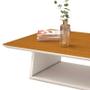 Imagem de Mesa de Centro Retangular 109 x 68 x 30 Holambra EDN Off White/Cedro