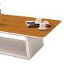 Imagem de Mesa de Centro Retangular 109 x 68 x 30 Holambra EDN Off White/Cedro