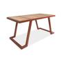 Imagem de Mesa De Centro Retangular Sala Mdf Coimbra Cobre e Jade