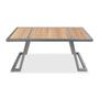 Imagem de Mesa De Centro Retangular Sala Mdf Coimbra Prata/Jade