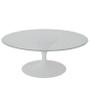 Imagem de Mesa de Centro Saarinen Redonda 124 cm Madeira Base Branca