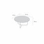 Imagem de Mesa de Centro Trude Redonda 30cm X 67cm X 67cm