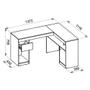 Imagem de Mesa De Computador Com Porta Nilo Buriti Off White - Caemmun