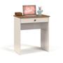 Imagem de Mesa de Computador Escrivaninha Com Gaveteiro - Modelo Estilo - Off White com Freijó