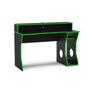 Imagem de Mesa de Computador Gamer Fremont Preto/Verde - Politorno