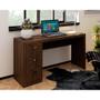 Imagem de Mesa de Computador ME4102 c/ 3 Gavetas Rústico - Tecno Mobili
