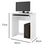 Imagem de Mesa de Computador ou Notebook Prática Básica Home Office Branco
