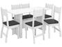 Imagem de Mesa de Cozinha 6 Cadeiras Retangular Milano Poliman Móveis