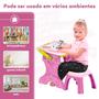 Imagem de Mesa de Desenho Infantil 2 em 1 Lousa Multifuncional Educativa Com Banquinho