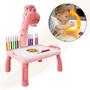 Imagem de Mesa de Desenho Pintura Infantil Interativa com Projetor e Musica Brinquedo Educativo Mesinha Lousa