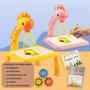 Imagem de Mesa de Desenho Pintura Infantil Interativa com Projetor e Musica Brinquedo Educativo Mesinha Lousa
