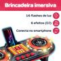 Imagem de Mesa de DJ Mixer Infantil Brinquedo Controladora com Luz e Som